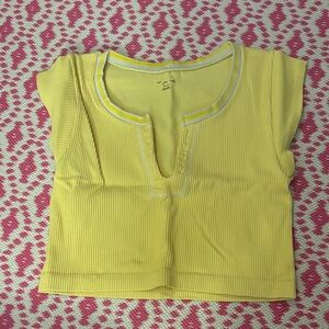 Urban Outfitters Yellow Crop Top
